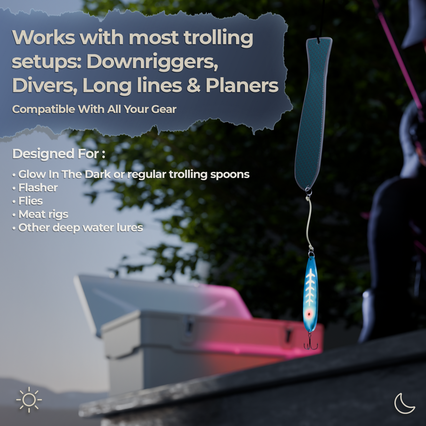 Trolling Spoon Box for Salmon Fishing | UV Charging Tackle Box | Tackle In A Box™