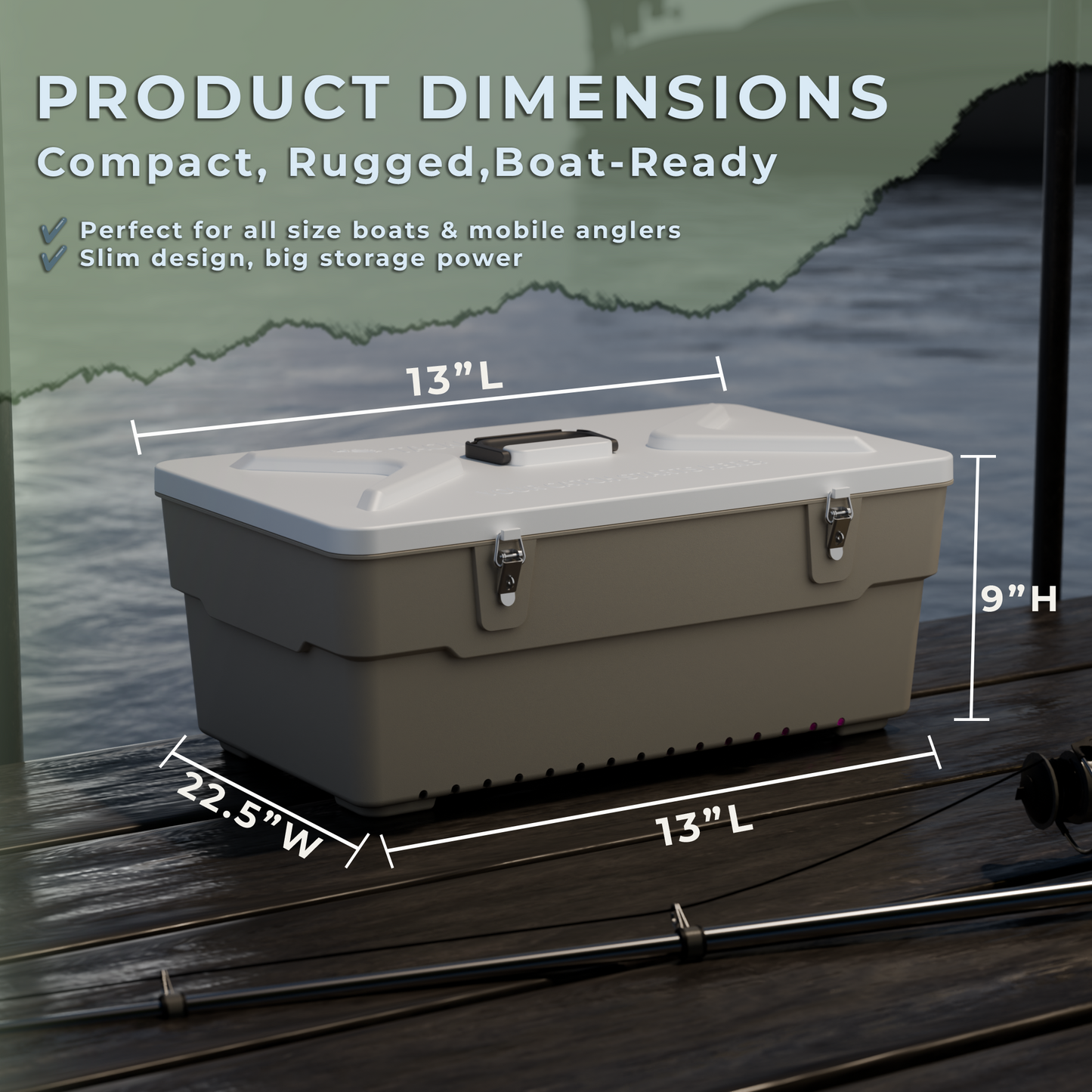 Trolling Spoon Box for Salmon Fishing | UV Charging Tackle Box | Tackle In A Box™